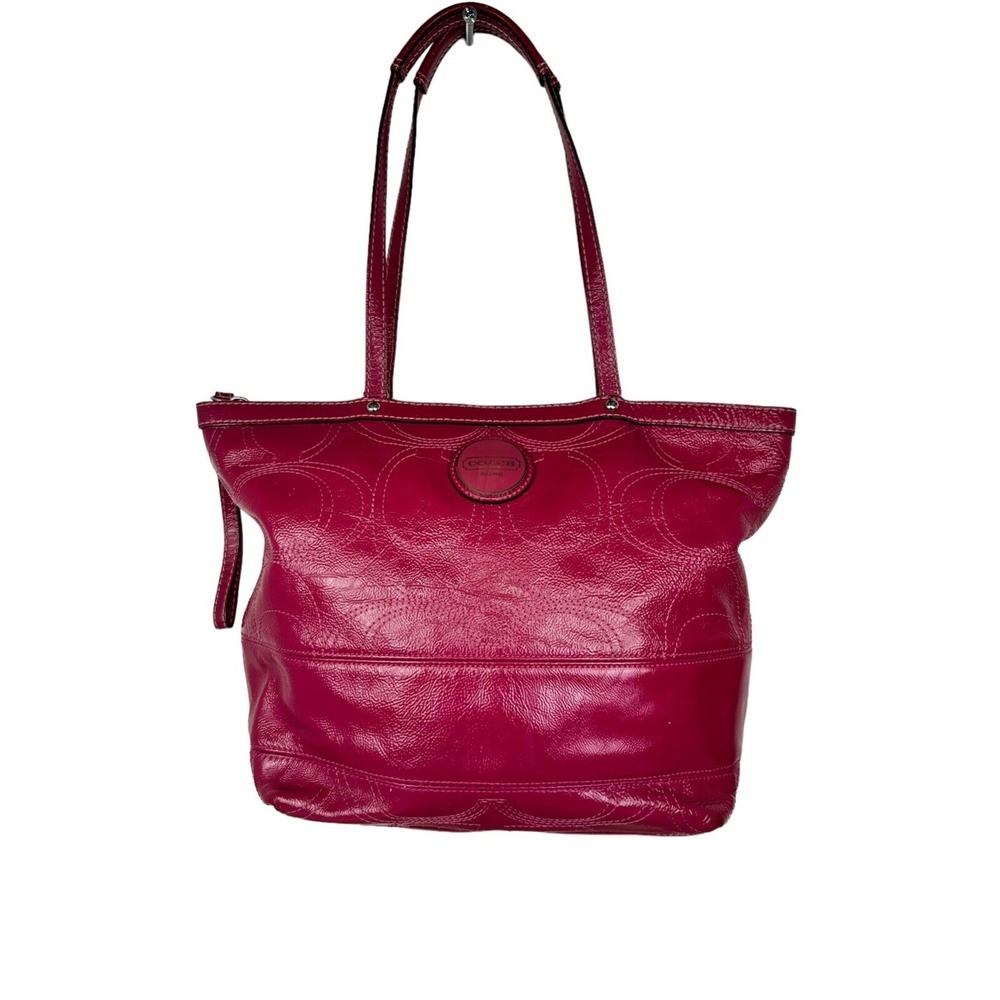 Coach Signature Leather Handbag Hot Pink‎  E1120-F15142